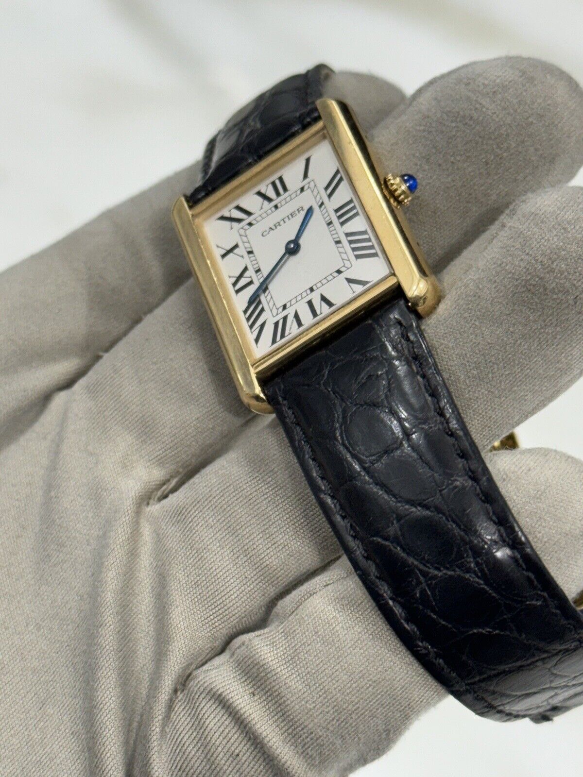Cartier Tank Solo Rose 18k Gold 3167 27.5mm Quartz Movement Unisex Watch