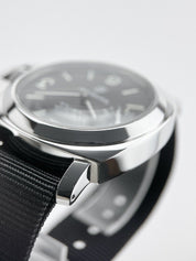 Panerai Luminor Base Logo 44mm Steel Mens Watch PAM01005 Manual Wind
