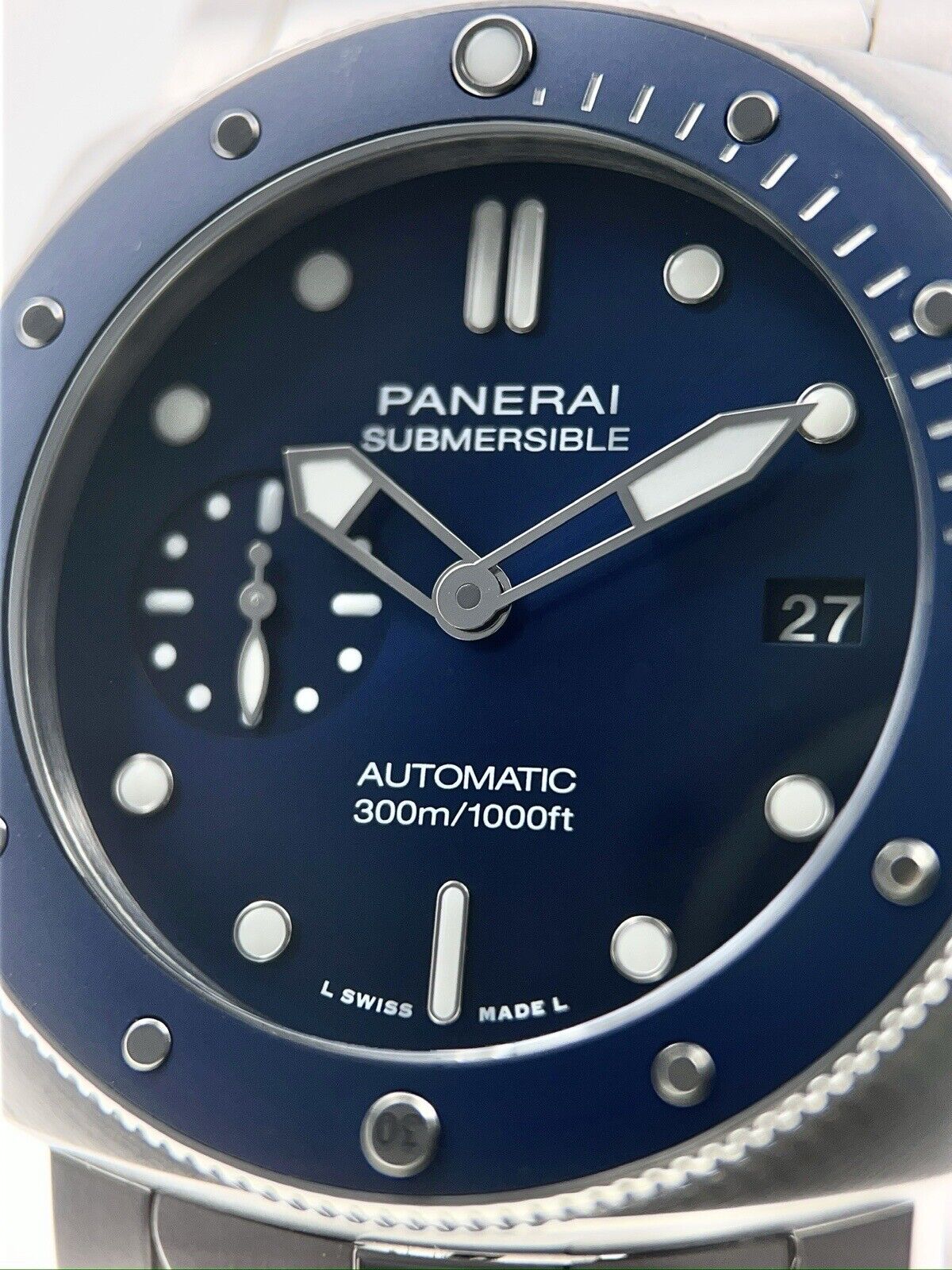 Panerai Submersible Stainless Steel Blue 42mm Automatic Men’s Watch PAM01068