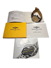 Breitling Navitimer 18k Gold & Stainless Steel White 38mm Automatic Men’s Watch