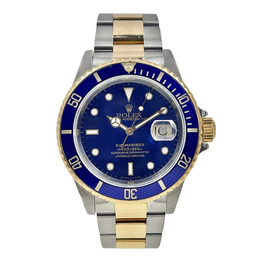 Rolex Submariner Date Stainless Steel & Gold 40mm Automatic Men’s Watch 16613