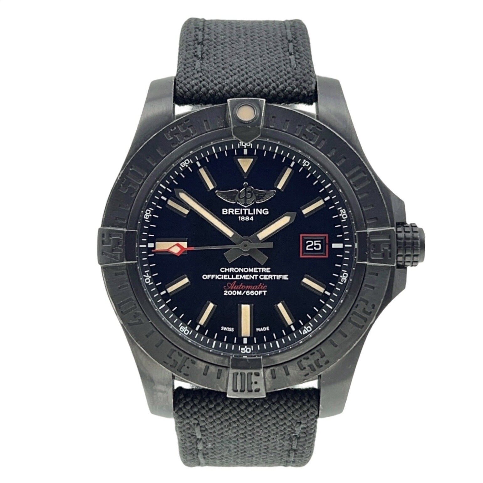 Breitling Avenger Blackbird Titanium Black 44mm Automatic Men’s Watch V17311