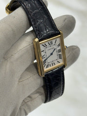 Cartier Tank Solo Rose 18k Gold 3167 27.5mm Quartz Movement Unisex Watch