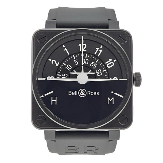 Bell & Ross Heading 46mm Black Stainless Steel BR01-92-STC  - Box & Papers
