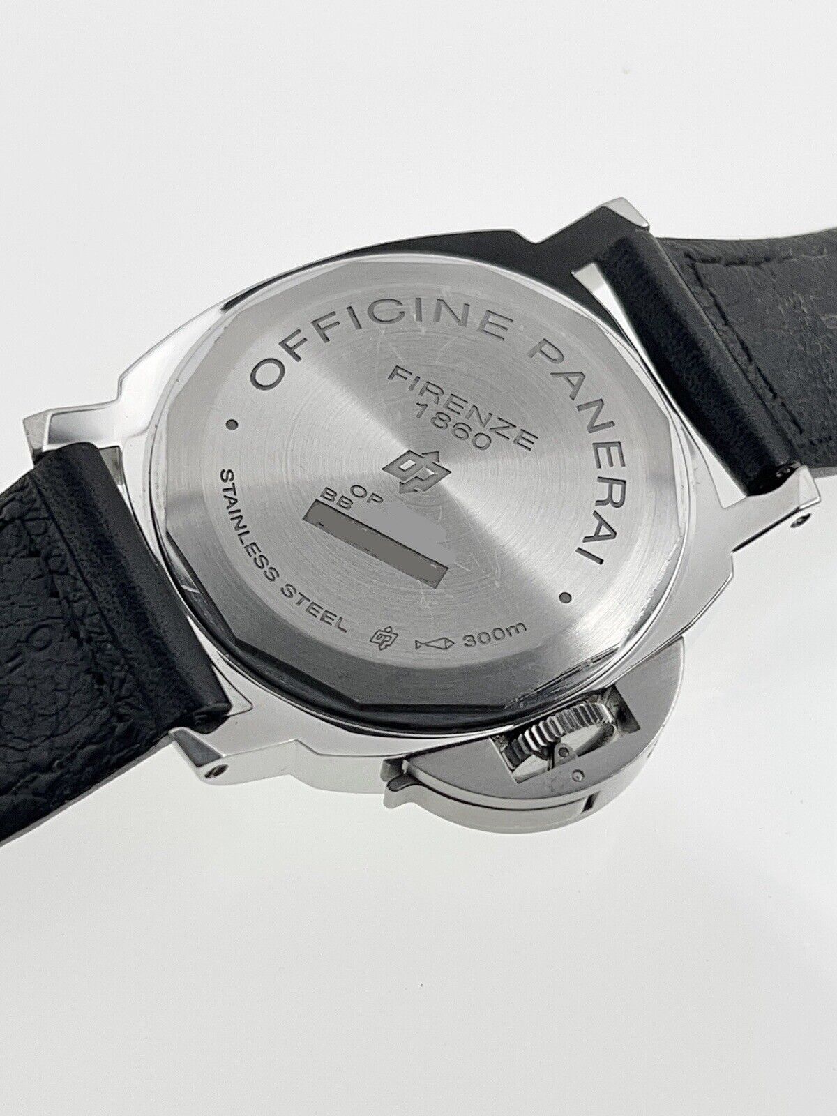 Panerai Base Logo Stainless Steel Black 44mm Automatic Men’s Watch PAM00000