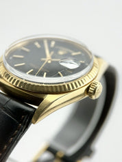 Rolex President Ref. 1803 Day Date 36mm Automatic Matte Black Dial 18k Gold