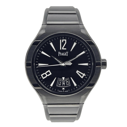 Piaget Polo Fortyfive Automatic 45mm Titanium Black Dial GOA37003 - Box Papers