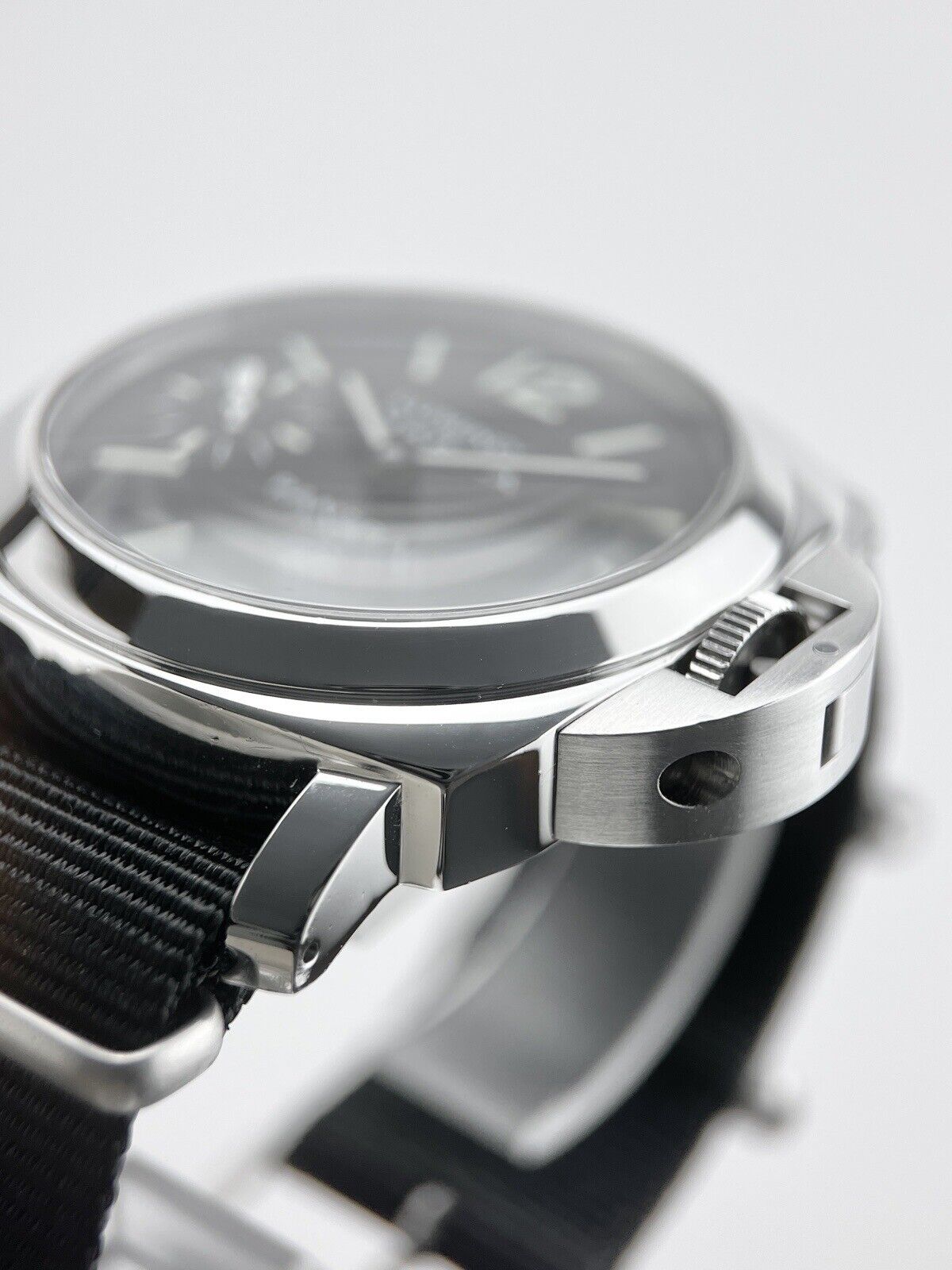 Panerai Luminor Base Logo 44mm Steel Mens Watch PAM01005 Manual Wind