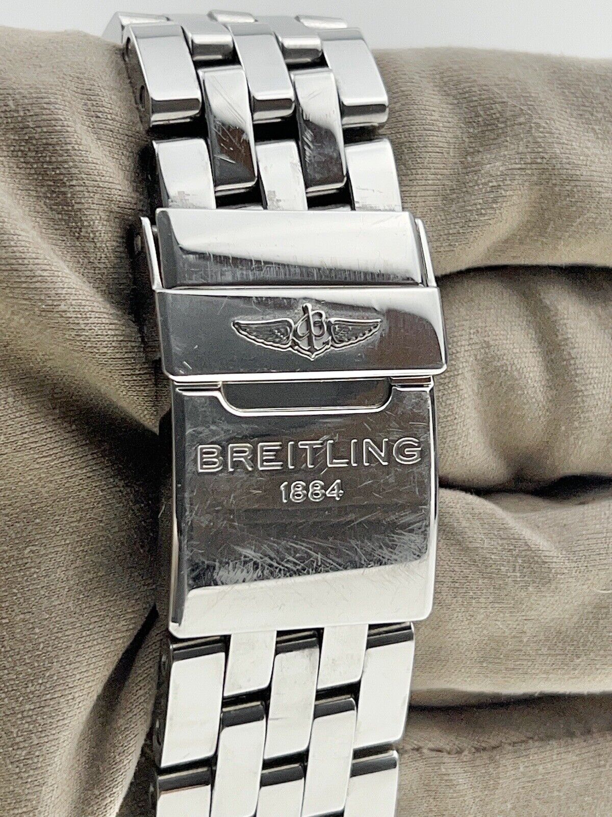 Breitling Chronomat 44 Steel White 44mm Automatic Men’s Watch AB0110