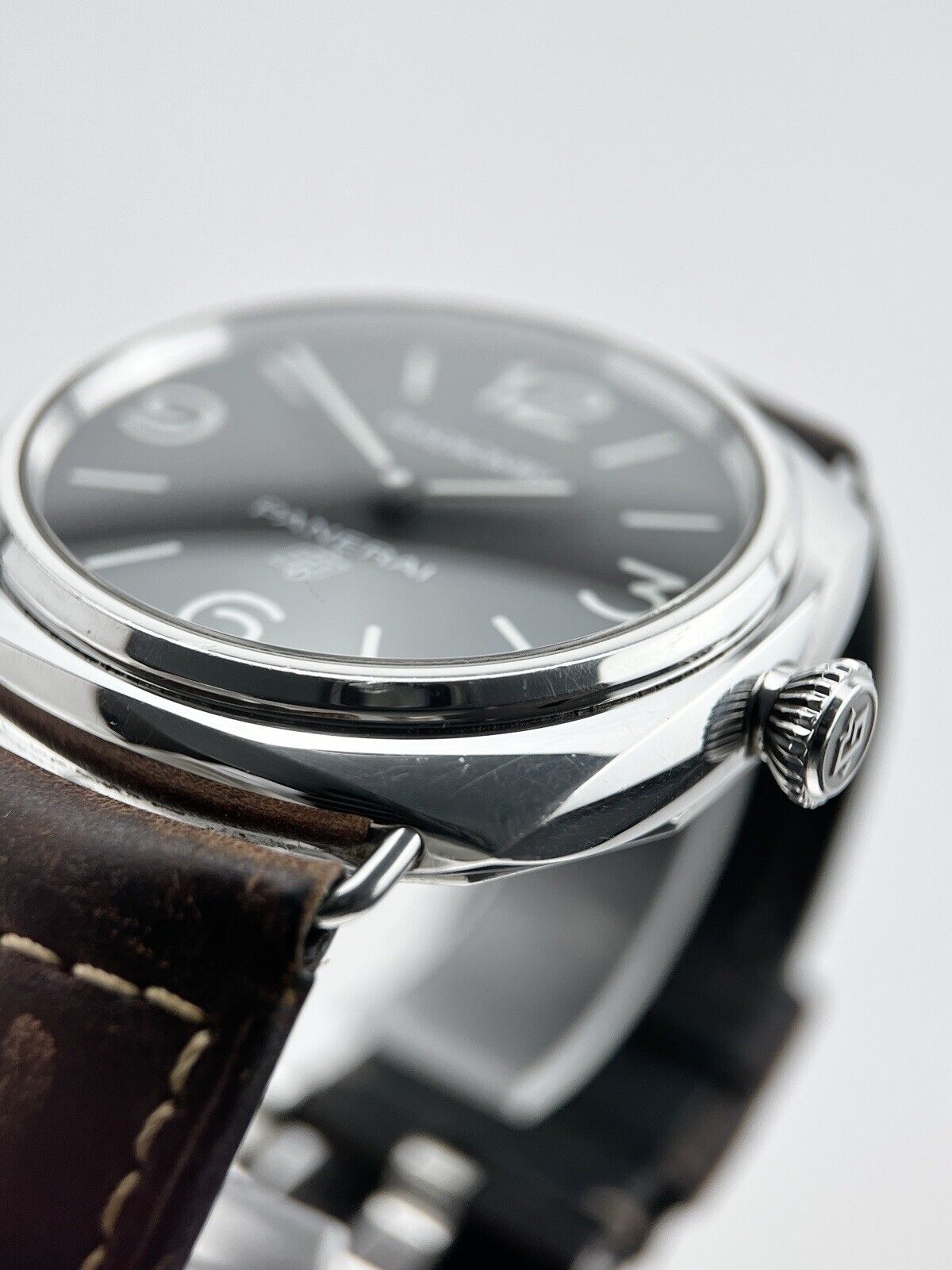 Panerai Radiomir Base 3 Days 45MM Black Dial Strap Men's Watch Ref - PAM00753
