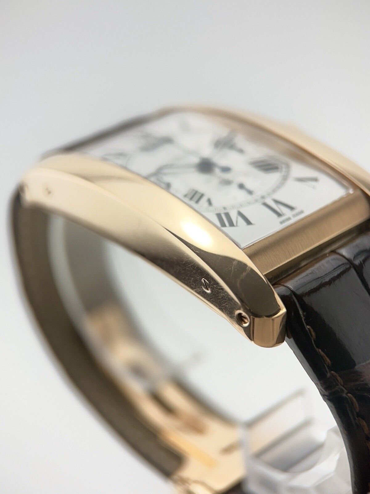 Cartier Tank Americaine 18k Rose Gold 31x52mm Automatic Men’s Watch W2610751