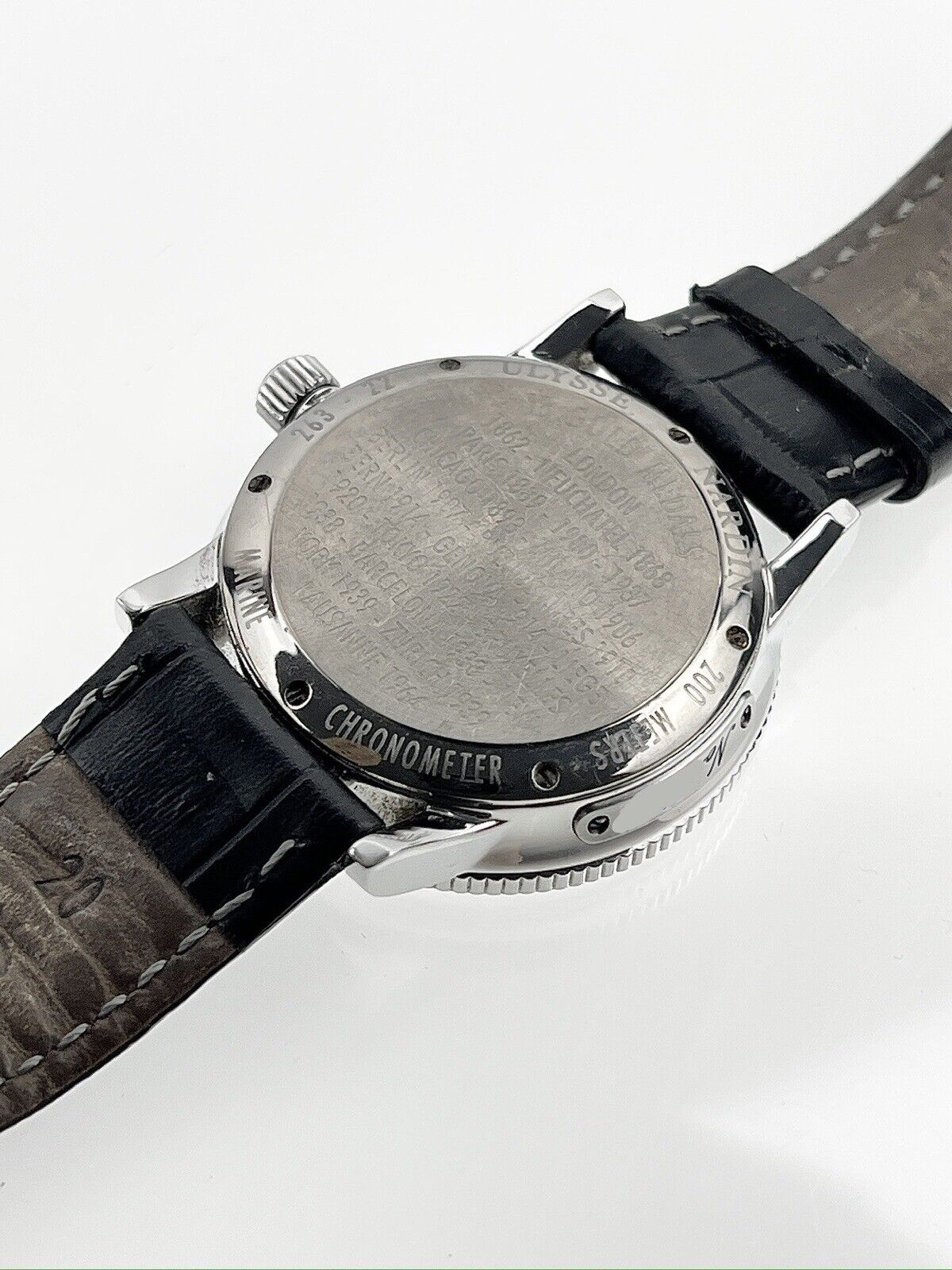 Ulysse Nardin Marine Chronomaster Ref-263-22 Automatic 38mm White Dial B&P