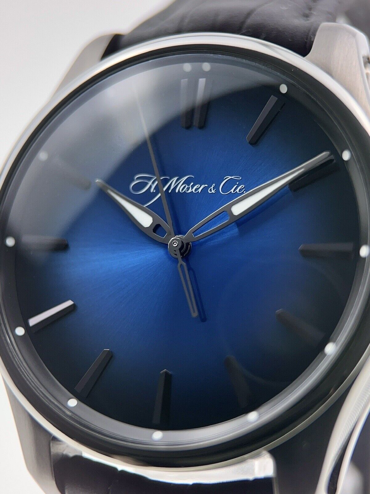 H.Moser Pioneer Stainless Steel Blue 42.8mm Automatic Men’s Watch 3200-1205