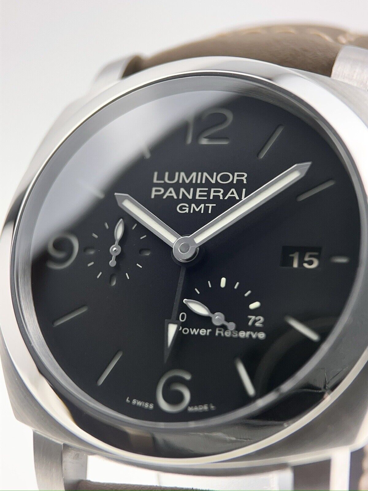 Panerai Luminor GMT Power Reserve Stainless Steel Black 44mm Automatic Men’s