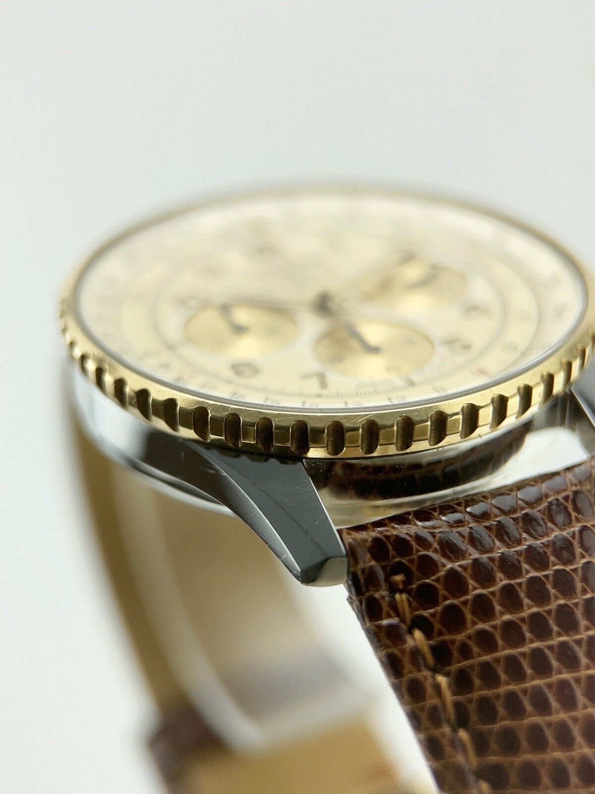 Breitling Navitimer 18k Gold & Stainless Steel White 38mm Automatic Men’s Watch