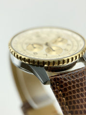 Breitling Navitimer 18k Gold & Stainless Steel White 38mm Automatic Men’s Watch