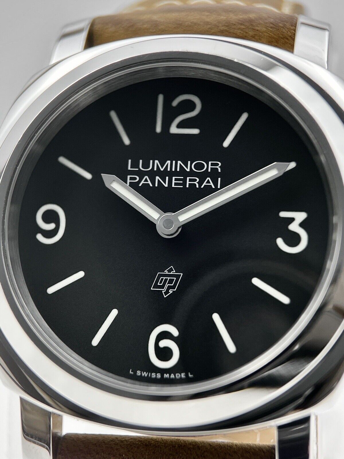 Panerai Base Logo Manual Wind Movement 44mm Black Dial PAM01086