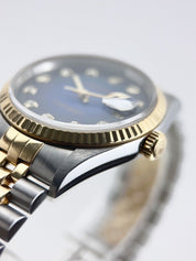 Rolex Datejust Steel & Gold Blue 36mm Automatic Men’s Watch 16233