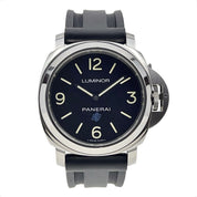 Panerai Luminor Base Logo Stainless Steel Black 44mm Manual Wind Watch PAM00733