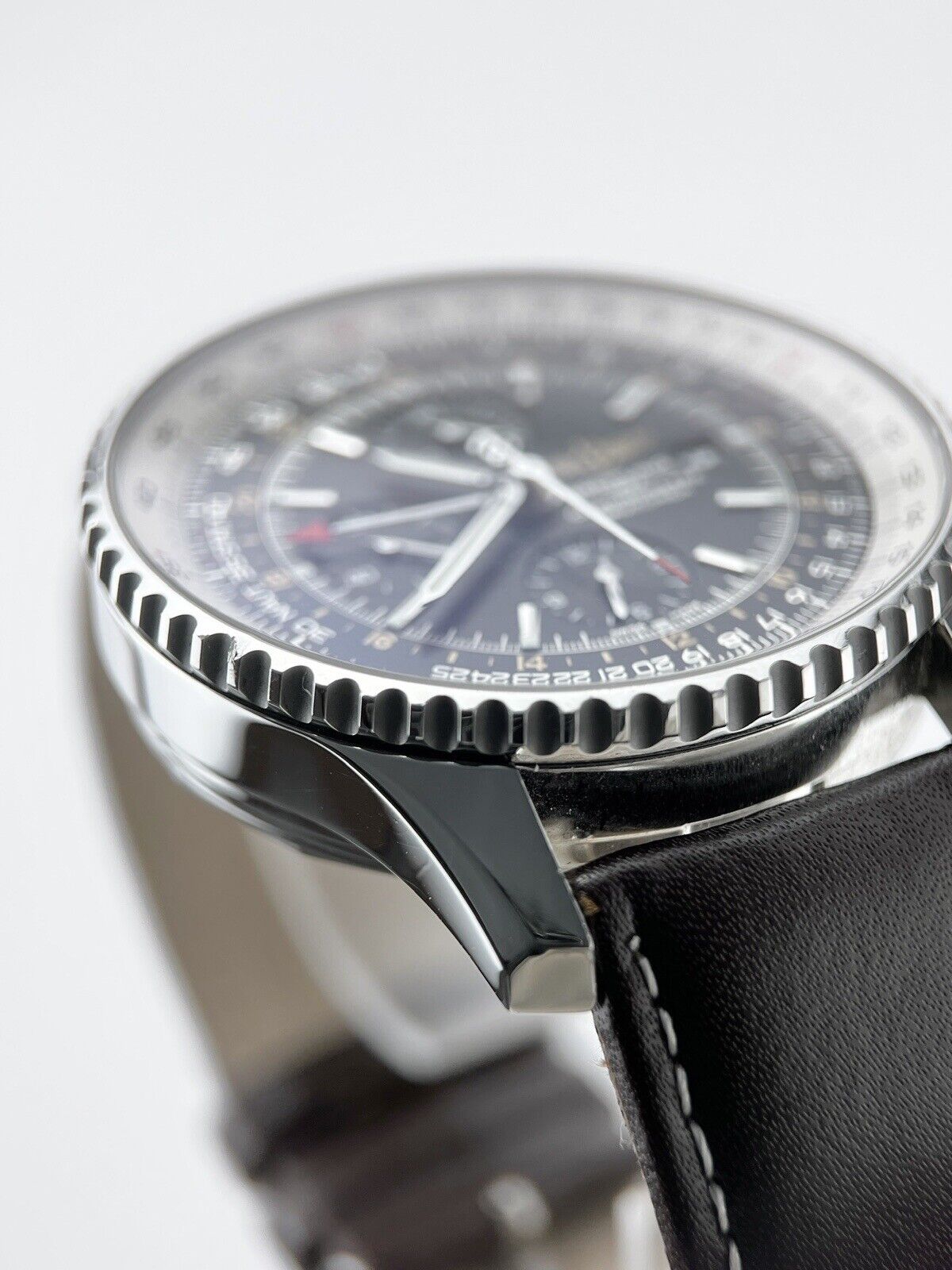 2019 Breitling Navitimer World Men's Black Dial Watch A24322 - Box And Papers