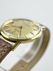 Omega Seamaster DeVille Factory Diamond Dial 35mm Solid Gold Men’s Watch