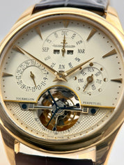Jaeger Lecoultre Master Grand Tradition Tourbillon Perpetual 18K Gold Watch