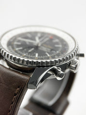 Breitling Navitimer World GMT Automatic Stainless Steel 46 mm Black Dial A24322