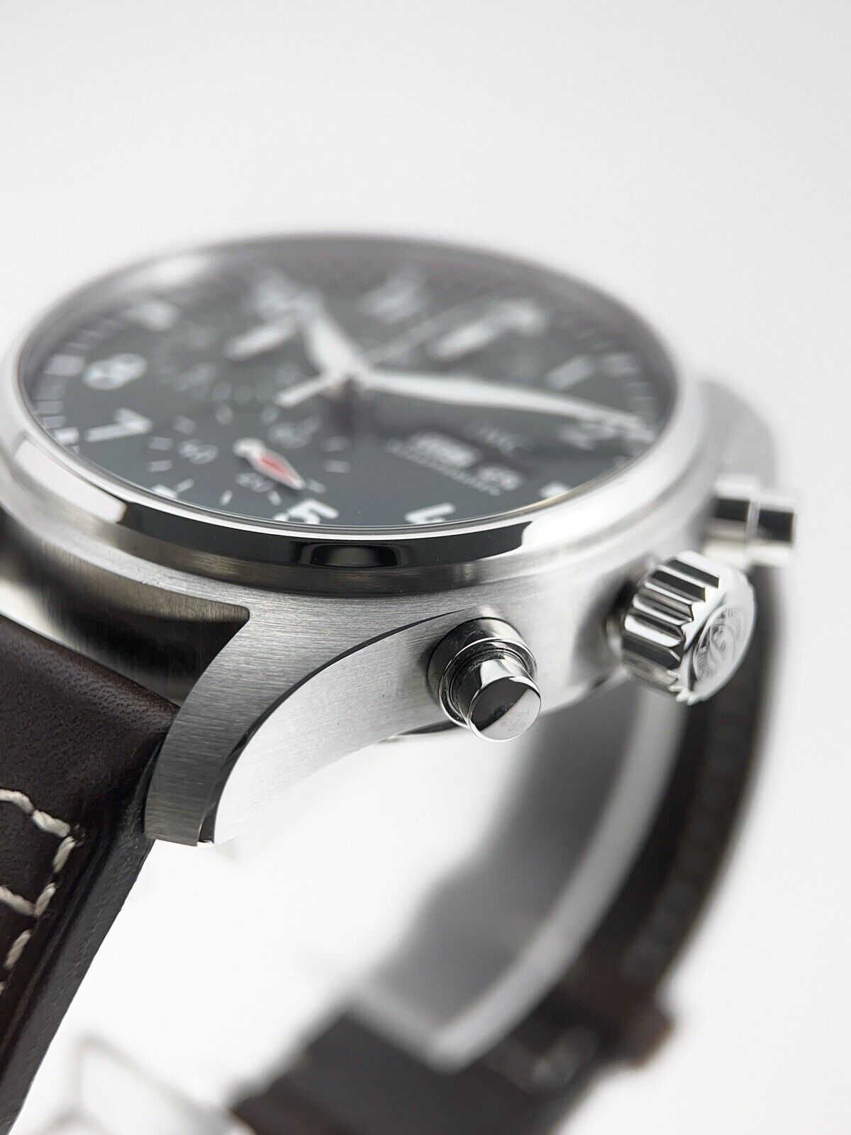 IWC Pilot Chronograph Stainless Steel Green 43mm Automatic Men’s Watch IW378005