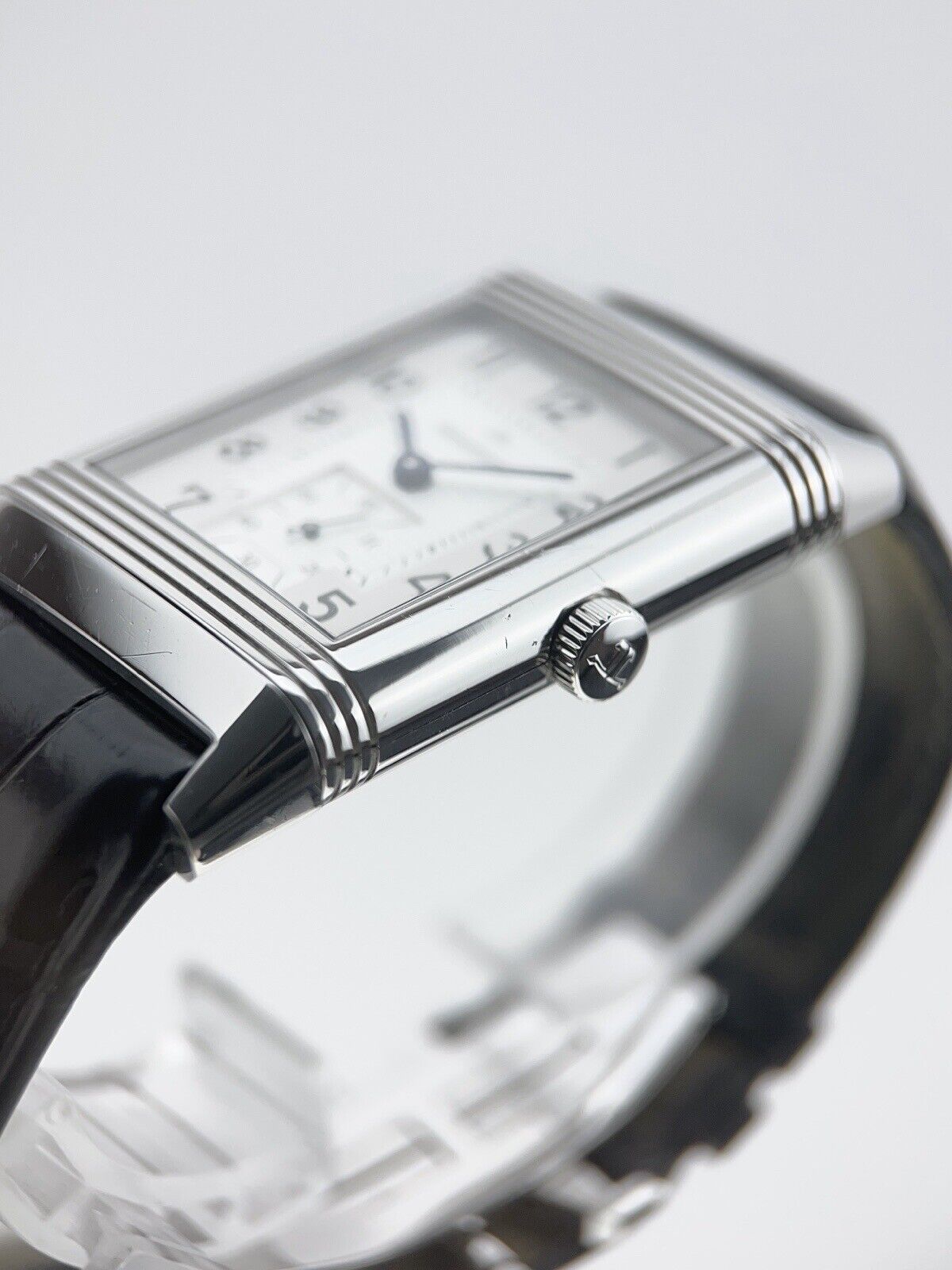 Jaeger LeCoultre Grande Reverso Stainless Steel White 30x48mm Manual Wind Men’s