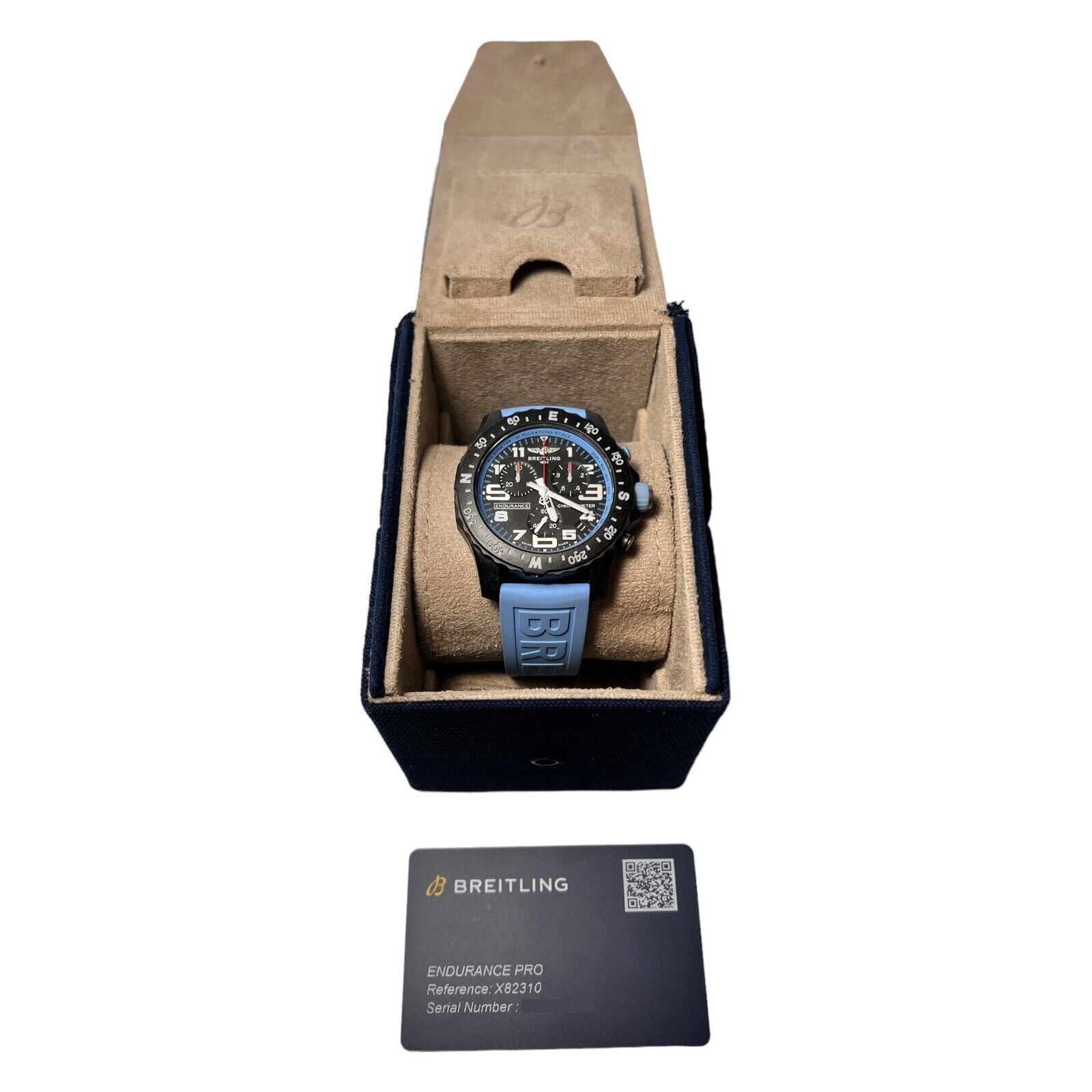 NEW Breitling Endurance Pro Baby Blue Quartz X82310 Men’s Watch - Box/Papers