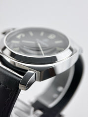Panerai Luminor Base Logo Manual Wind 44mm Steel Mens Strap Watch PAM00000