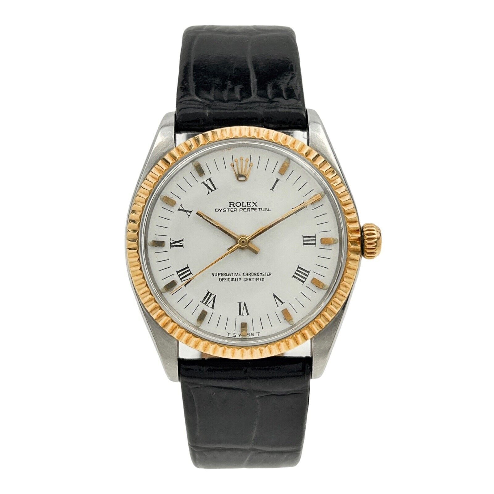 Rolex Oyster Perpetual 34mm Steel Oyster Watch Ref-1002 White Dial Automatic