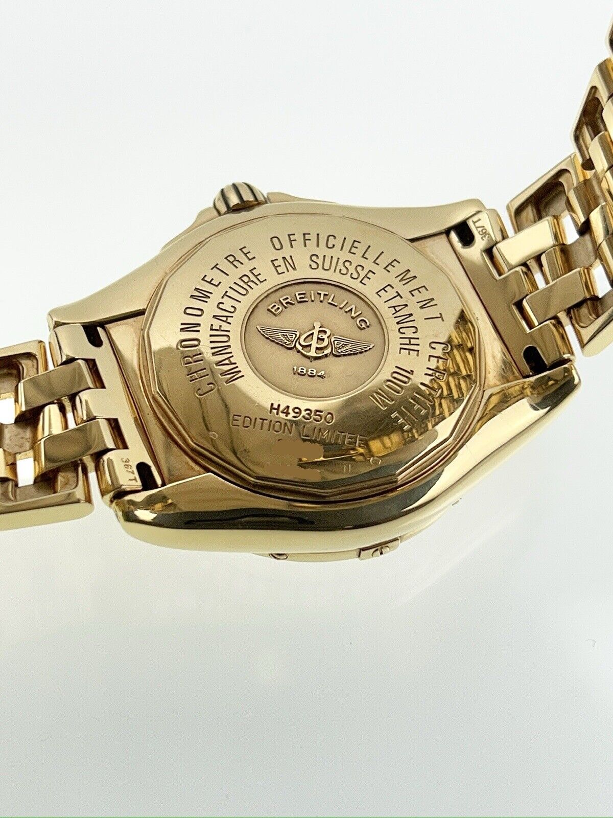 Breitling Cockpit 18k Yellow Gold 41mm Automatic Men’s Watch Factory Diamonds
