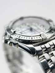 Breitling A71356 Cockpit Lady 32mm Quartz Watch Mother-of-pearl Diamond Dial