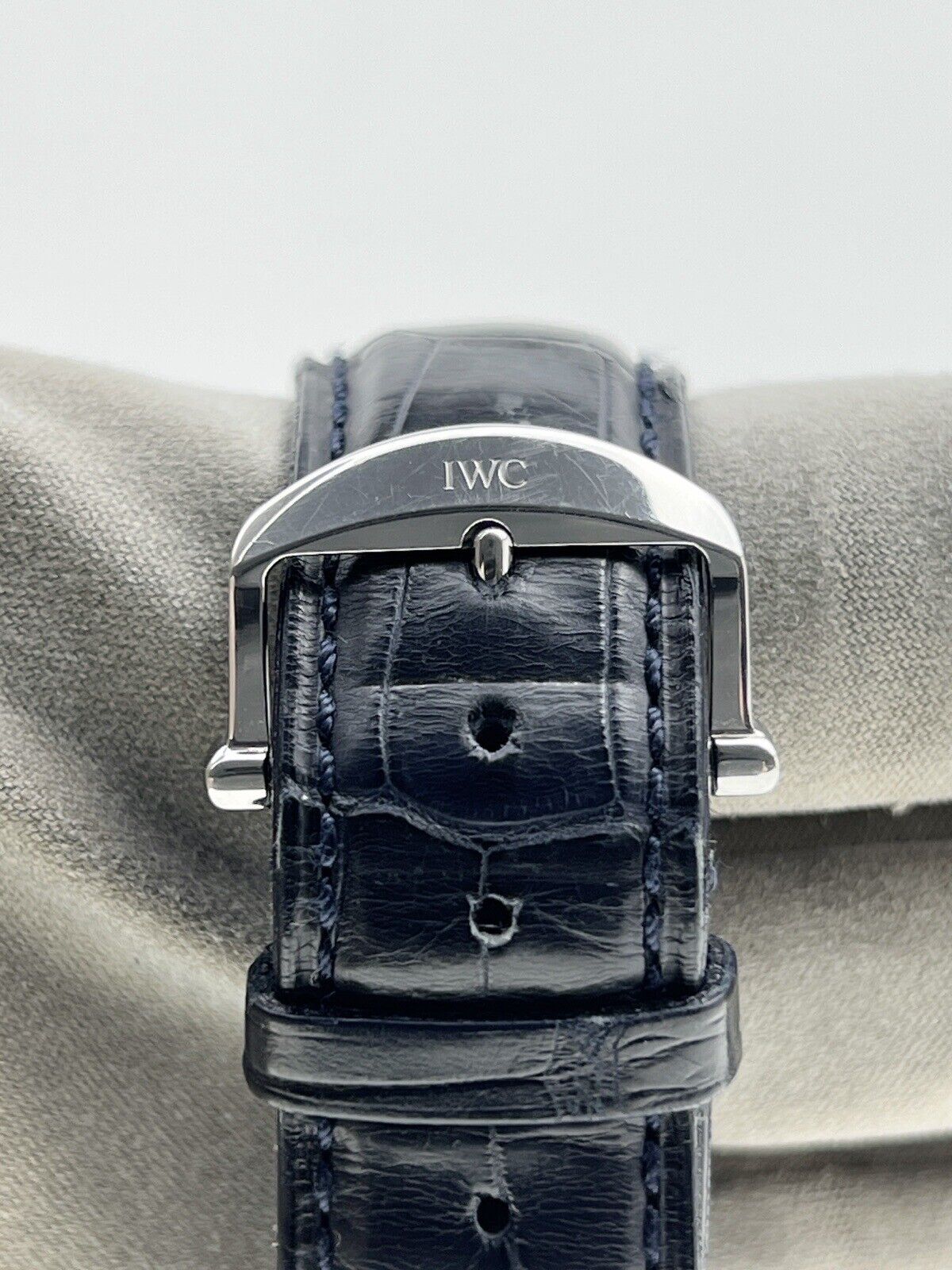 2013 IWC Portofino 45mm Blue Dial Manual Winding Watch IW51010 -  Box And Papers