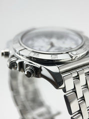 Breitling Chronomat 44 Steel White 44mm Automatic Men’s Watch AB0110