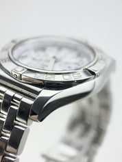 Breitling Chronomat 44 Steel White 44mm Automatic Men’s Watch AB0110