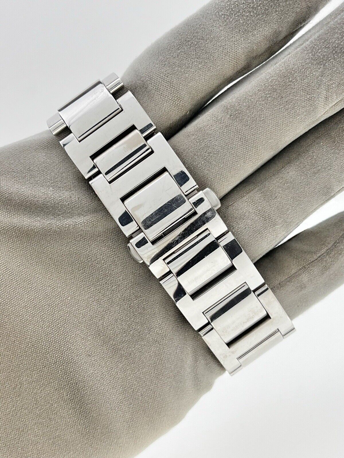Cartier Ballon Men's Automatic 42mm FULL 18k White Gold 3000 - B&P