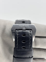 Panerai Luminor Base Logo Manual Wind 44mm Steel Mens Strap Watch PAM1000