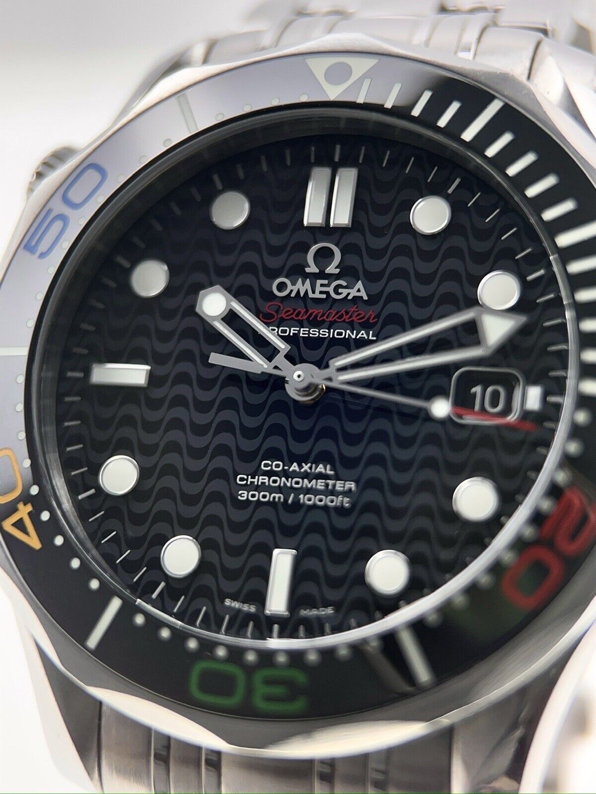 Omega Seamaster Diver 300m Rio 2016 Olympic Edition Stainless Steel Black 41mm