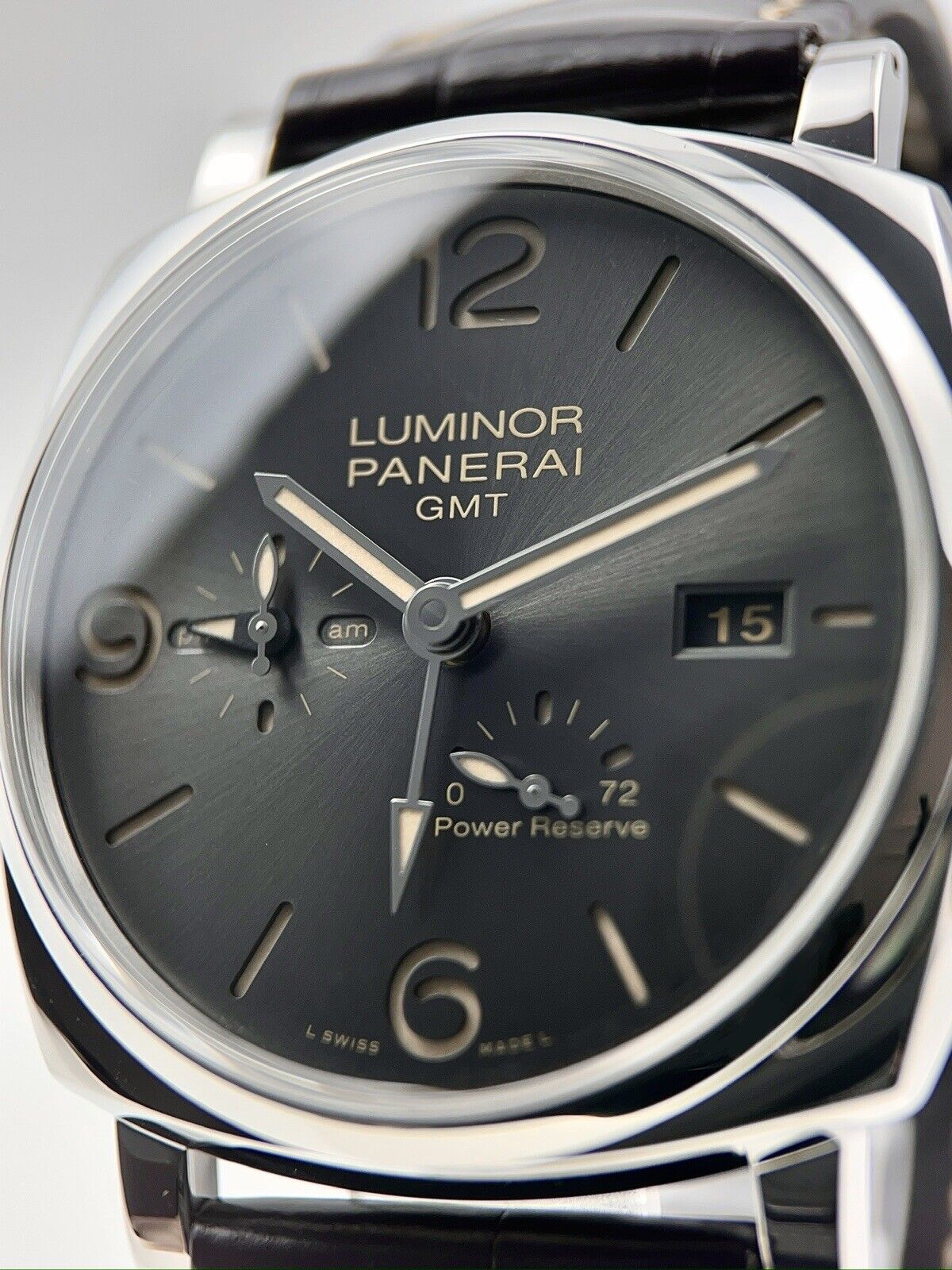 Panerai Luminor Due 3 Day GMT Steel 45mm Automatic Men’s Watch PAM00944