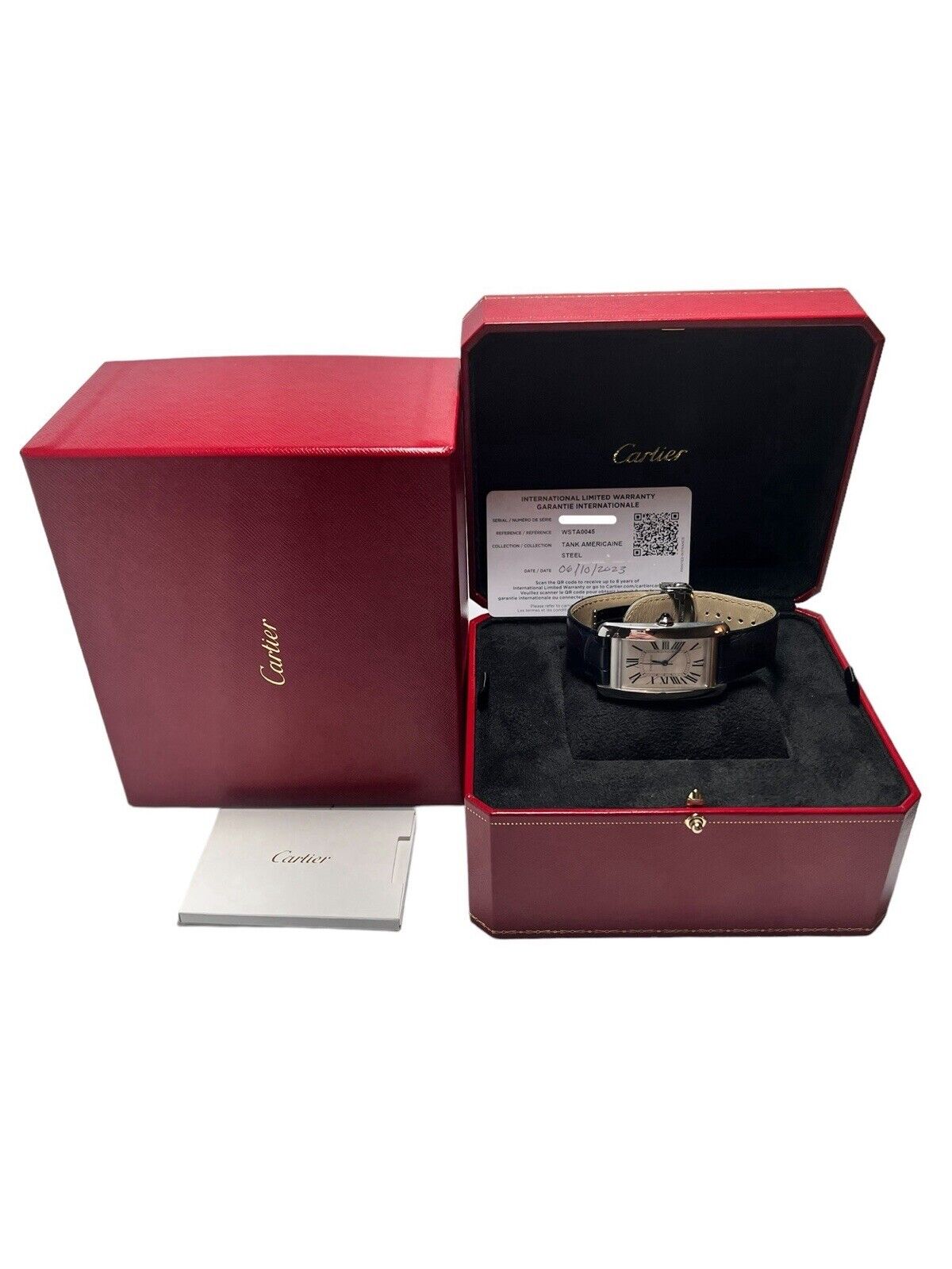 Cartier Tank Americaine Stainless Steel 26x45mm Automatic Men’s Watch WSTA0045