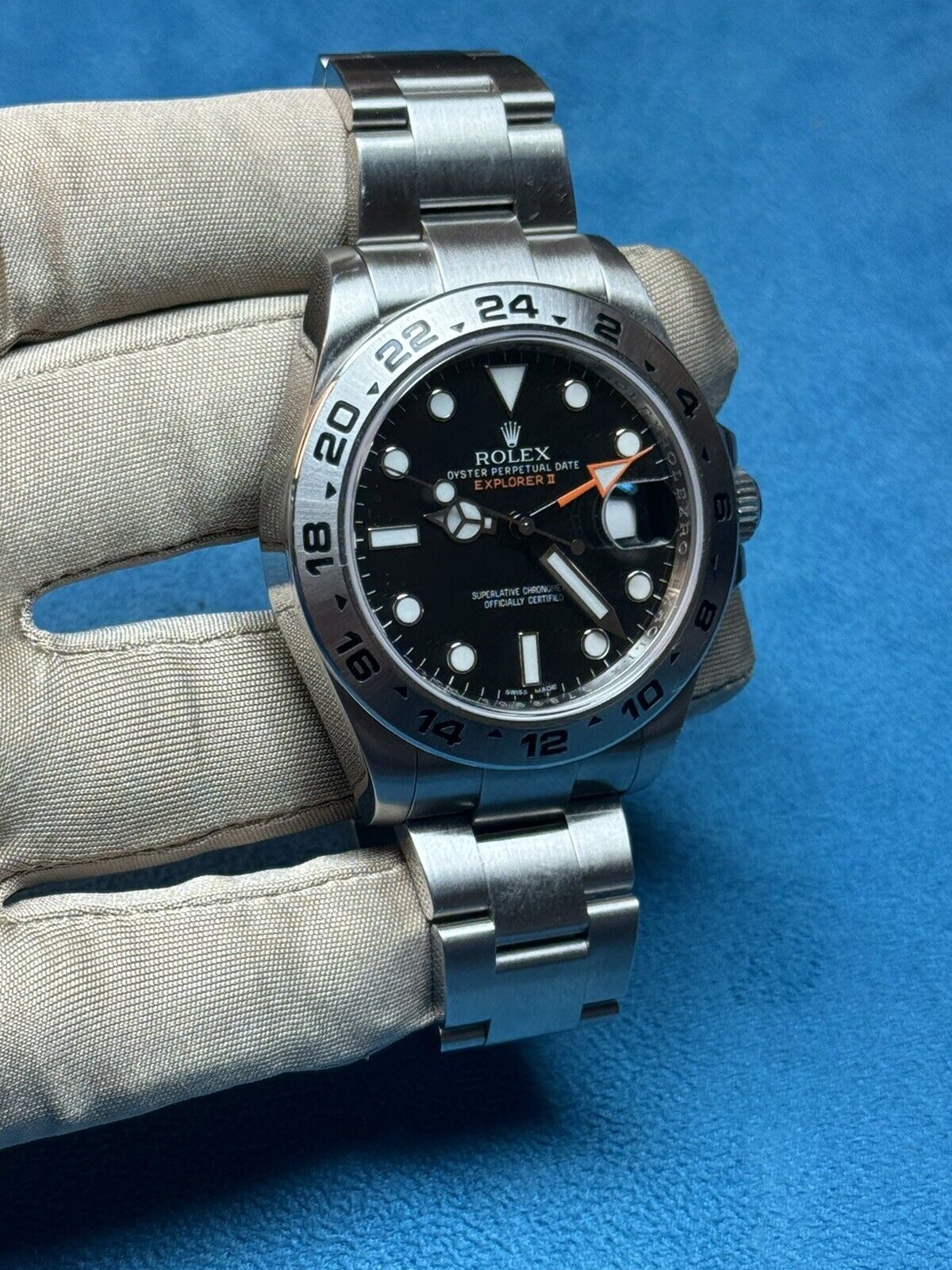 Rolex Explorer II Black 216570 Stainless Steel GMT Date 42mm Men’s Watch
