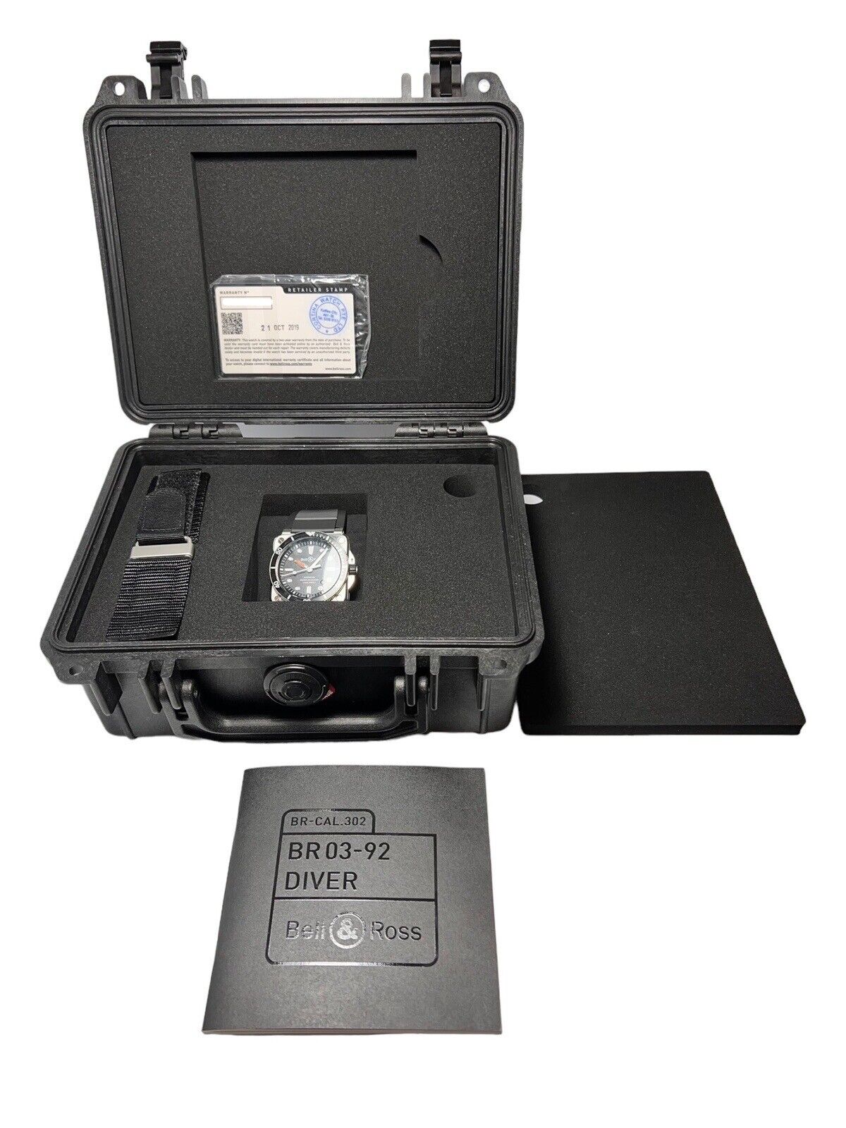 Bell＆Ross BR03-92 Date Black Dial Automatic Men's Watch 42mm Box And Papers