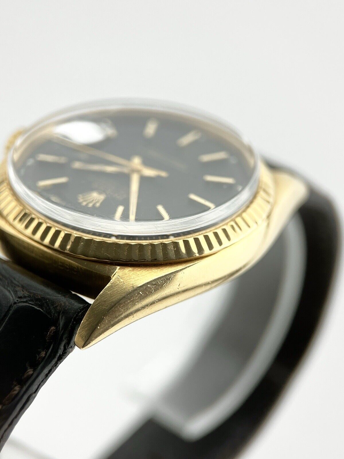 Rolex President Ref. 1803 Day Date 36mm Automatic Matte Black Dial 18k Gold