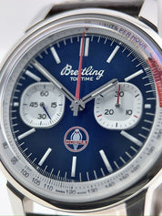 NEW Breitling Top Time Chronograph Shelby Cobra Stainless Blue 41mm Automatic