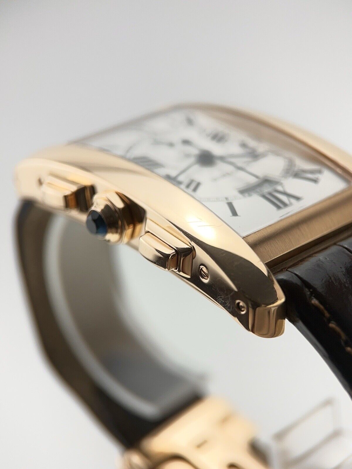 Cartier Tank Americaine 18k Rose Gold 31x52mm Automatic Men’s Watch W2610751