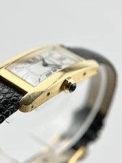 Cartier Tank Americaine 18k Yellow Gold Quartz Movement 19x35mm Ref-2482