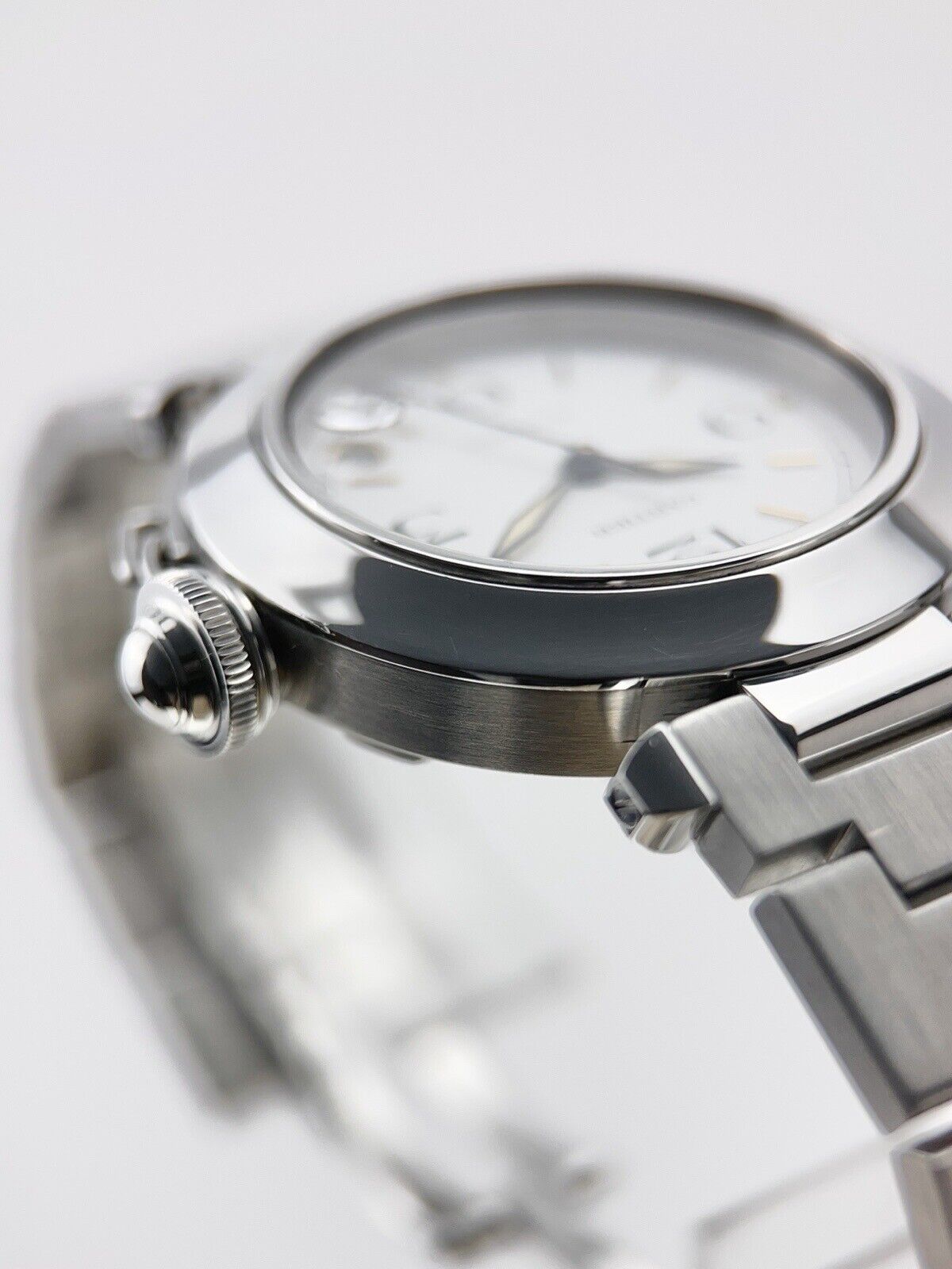 Cartier Pasha Stainless Steel White 35mm Stainless Steel Automatic Watch 2324