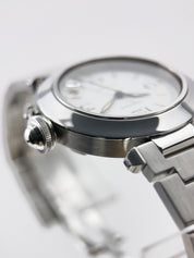 Cartier Pasha Stainless Steel White 35mm Stainless Steel Automatic Watch 2324